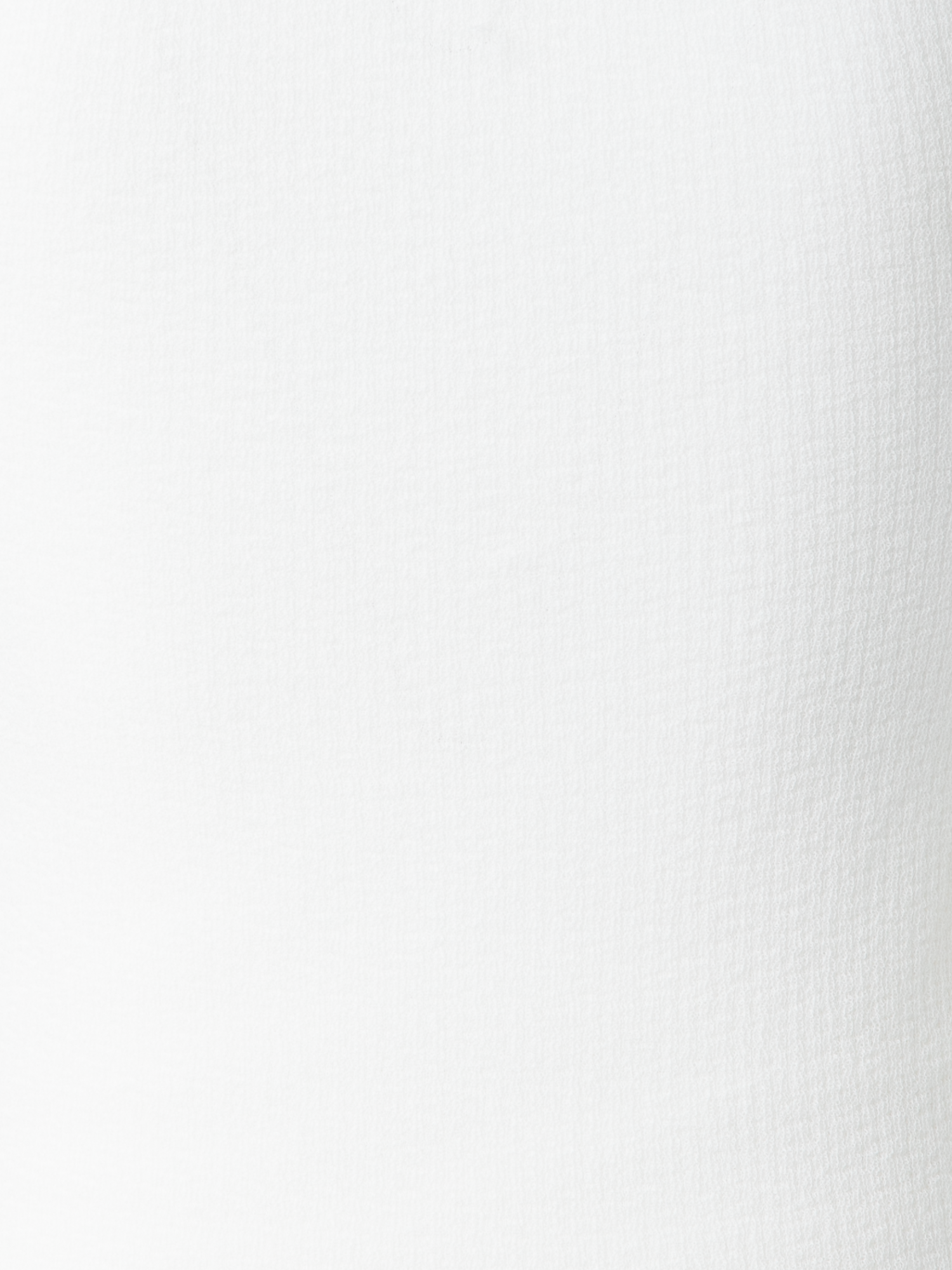 Designer Stricktop aus halbtransparenter Baumwolle - Ecru - Weiss