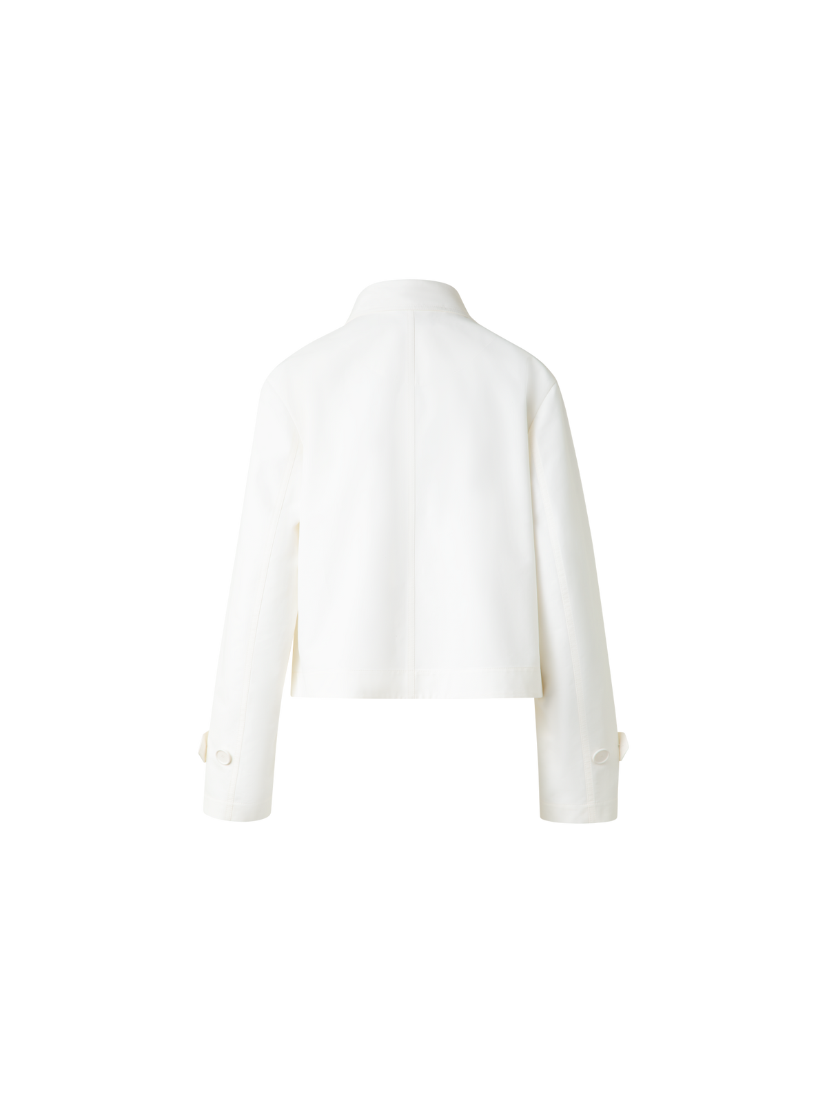 Designer Wasserabweisender Parka aus Baumwollmischung - Ecru - Weiss