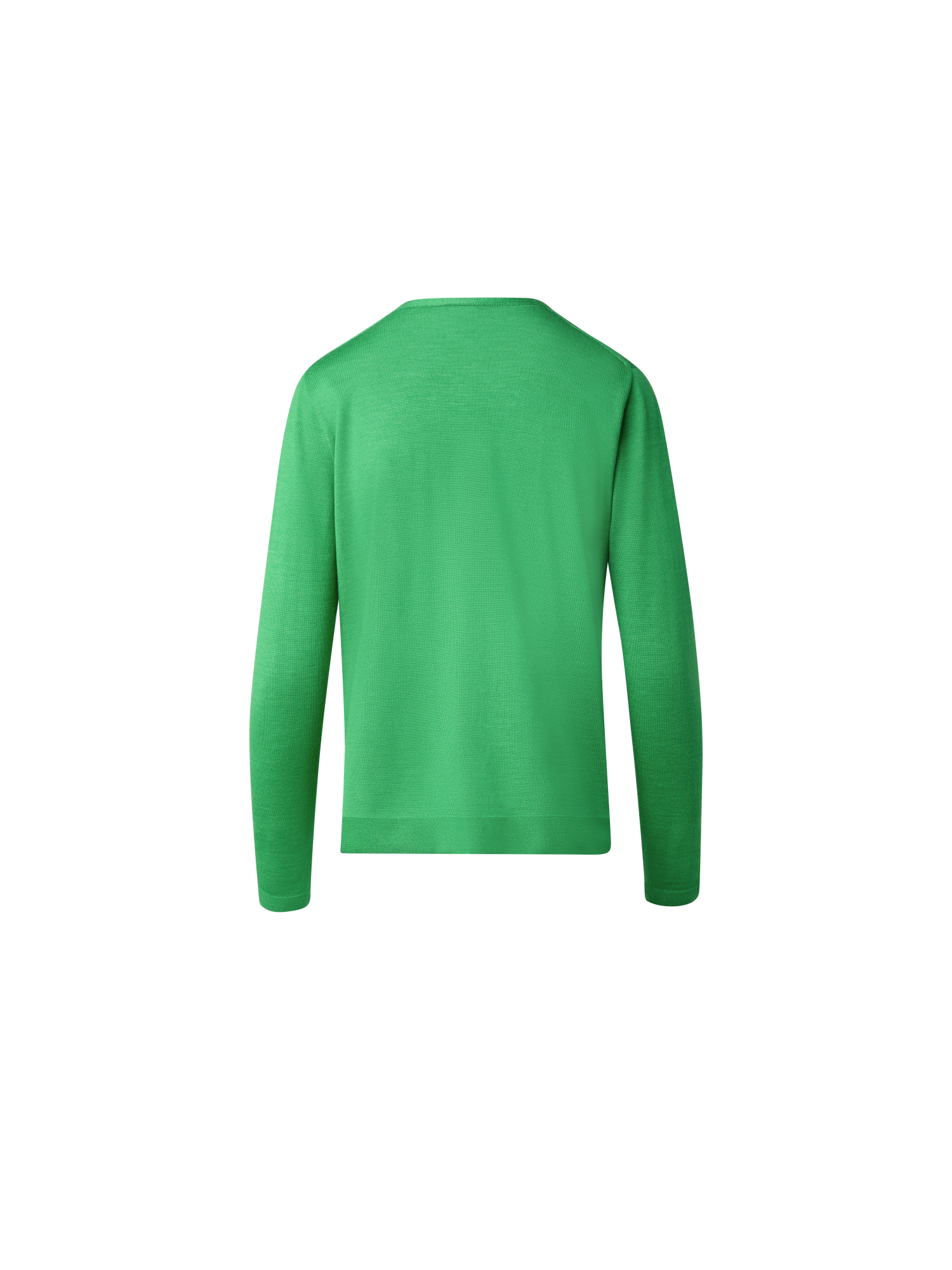 Designer Nahtloser Strickpullover aus Kaschmir und Seide - Grün