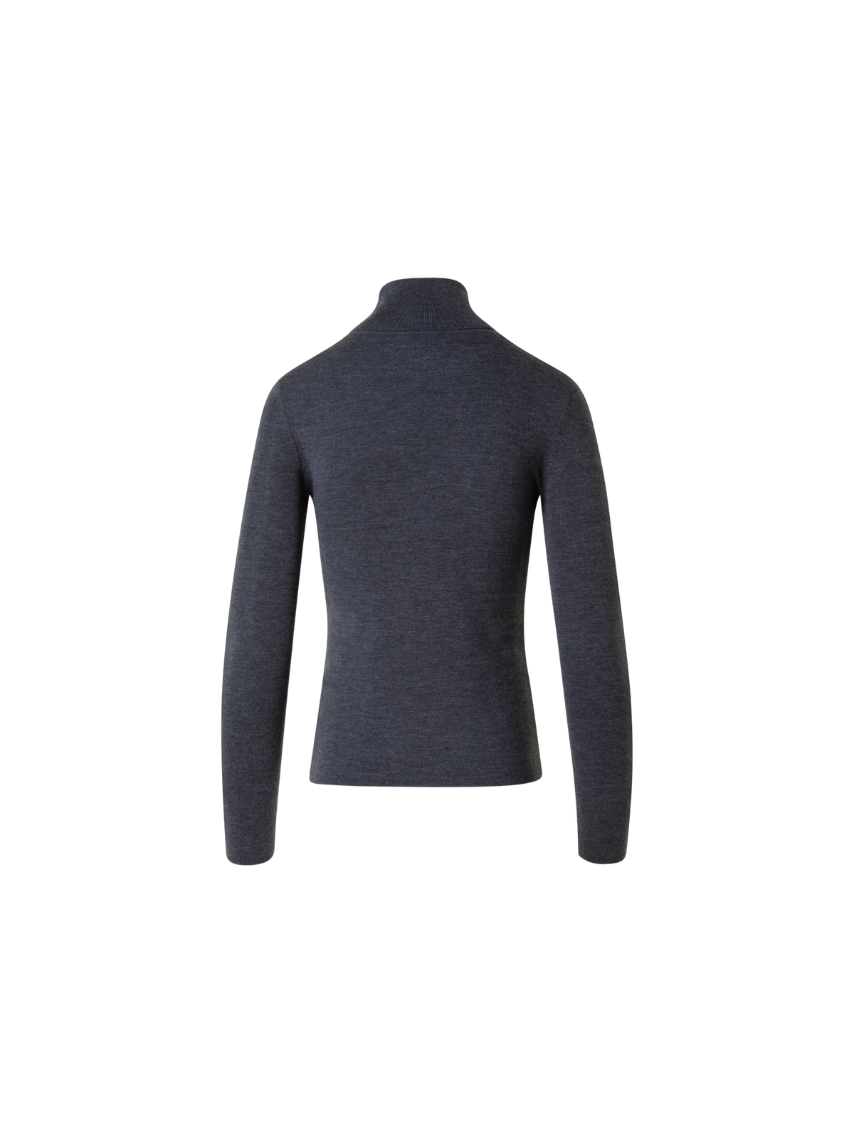 Designer Merino Wolle Turtle Neck Pullover - Grau