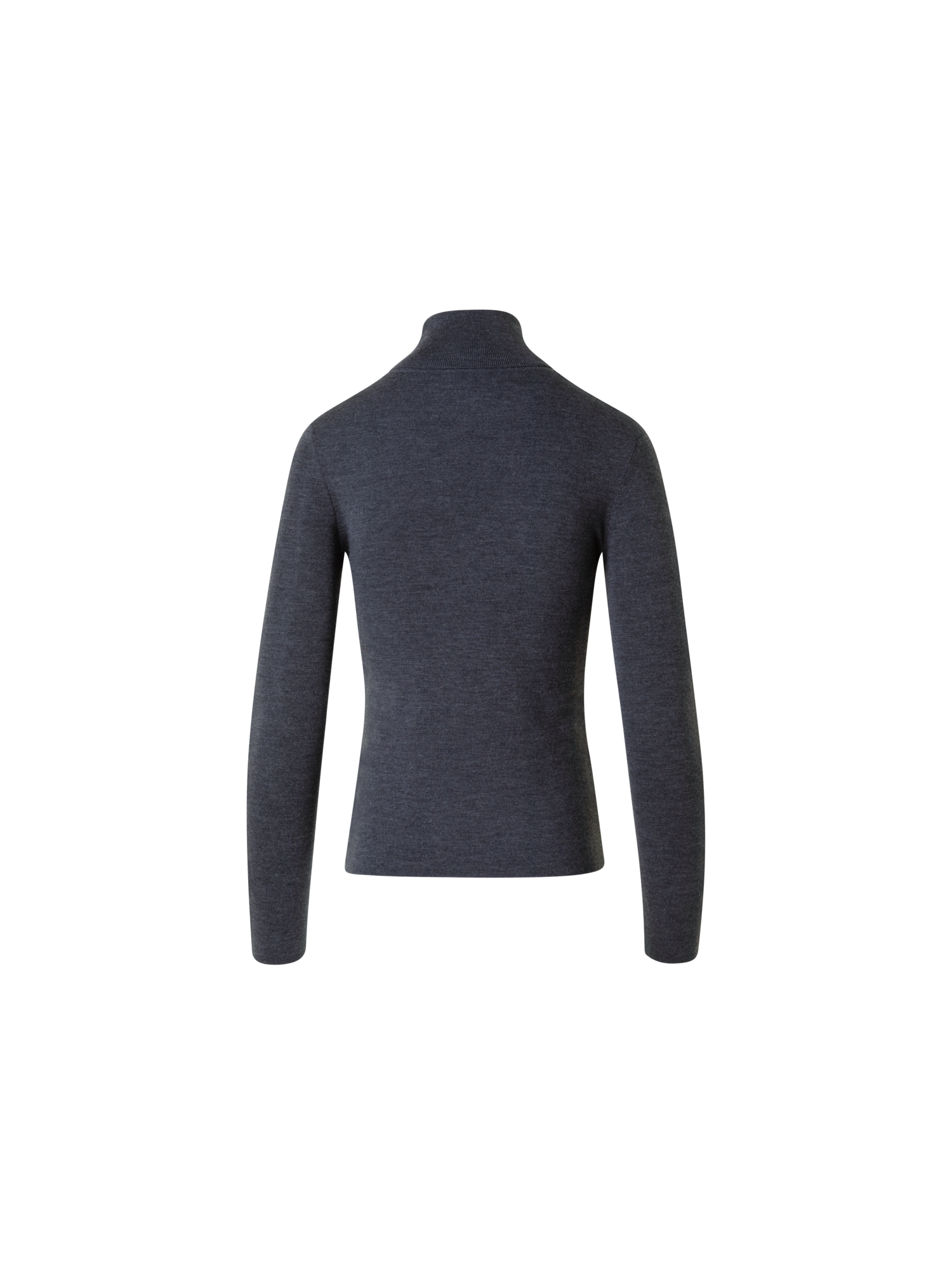 Designer Merino Wolle Turtle Neck Pullover - Grau