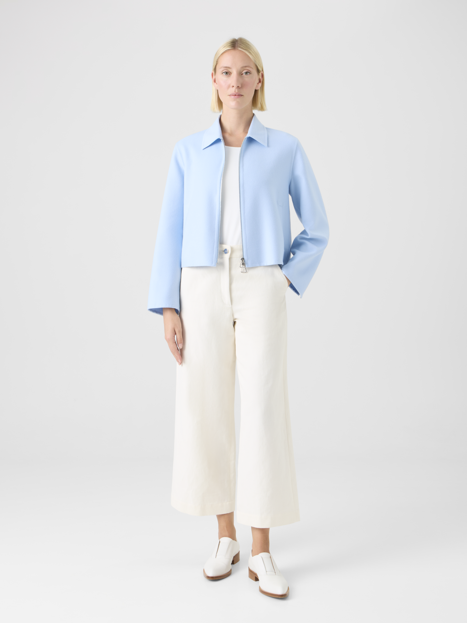 Designer Blouson aus Kaschmir Doubleface 