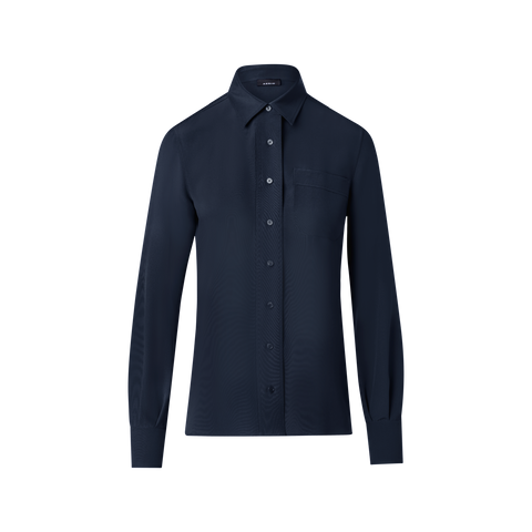 Silk Crêpe Shirt Blouse