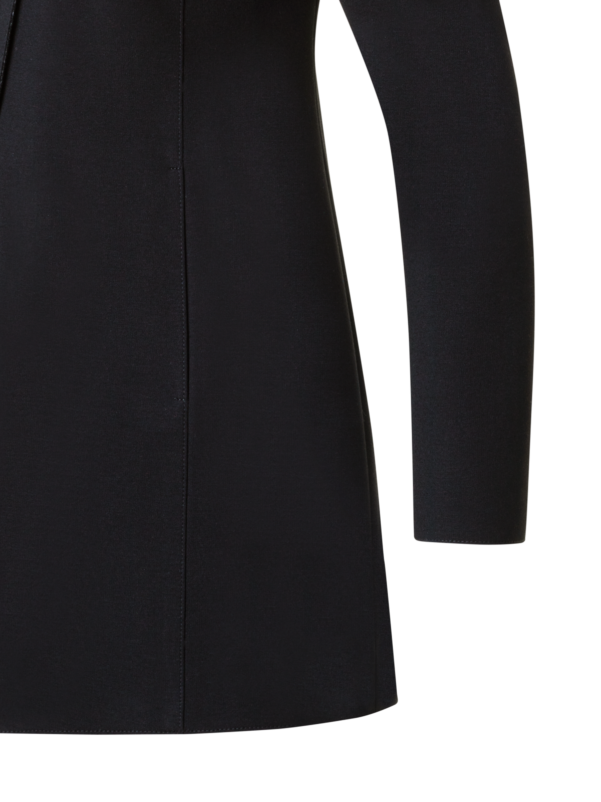 Designer Langer Jersey-Blazer - Schwarz