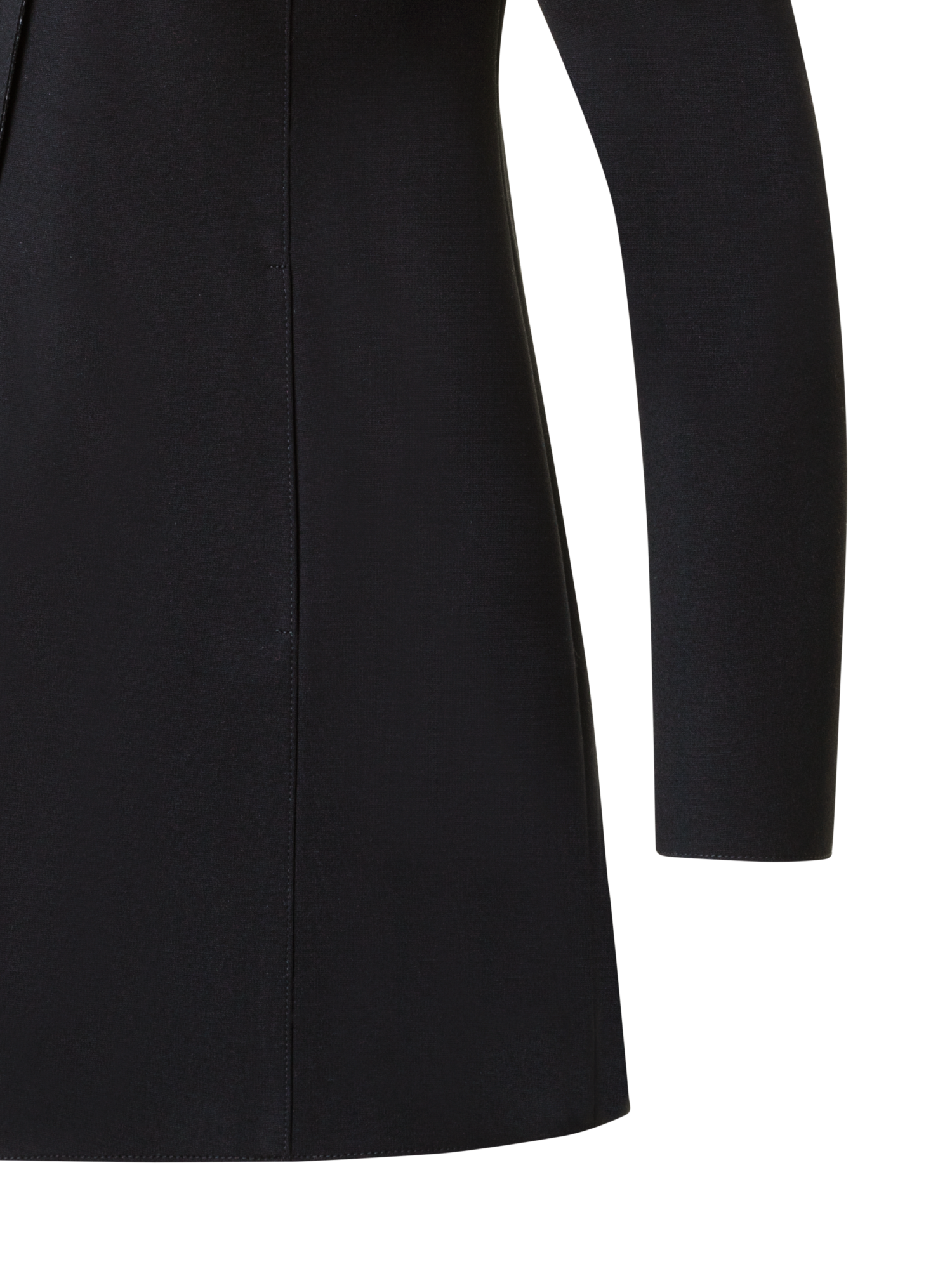 Designer Langer Jersey-Blazer - Schwarz