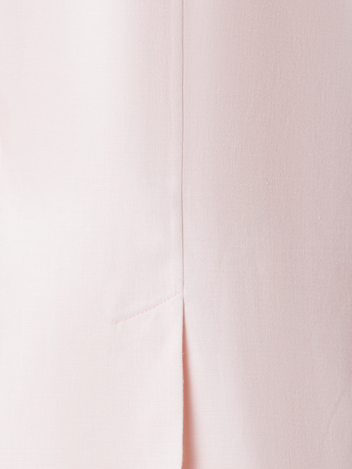 Designer Zweireihiger Blazer aus Leinen-Doubleface - Rosa