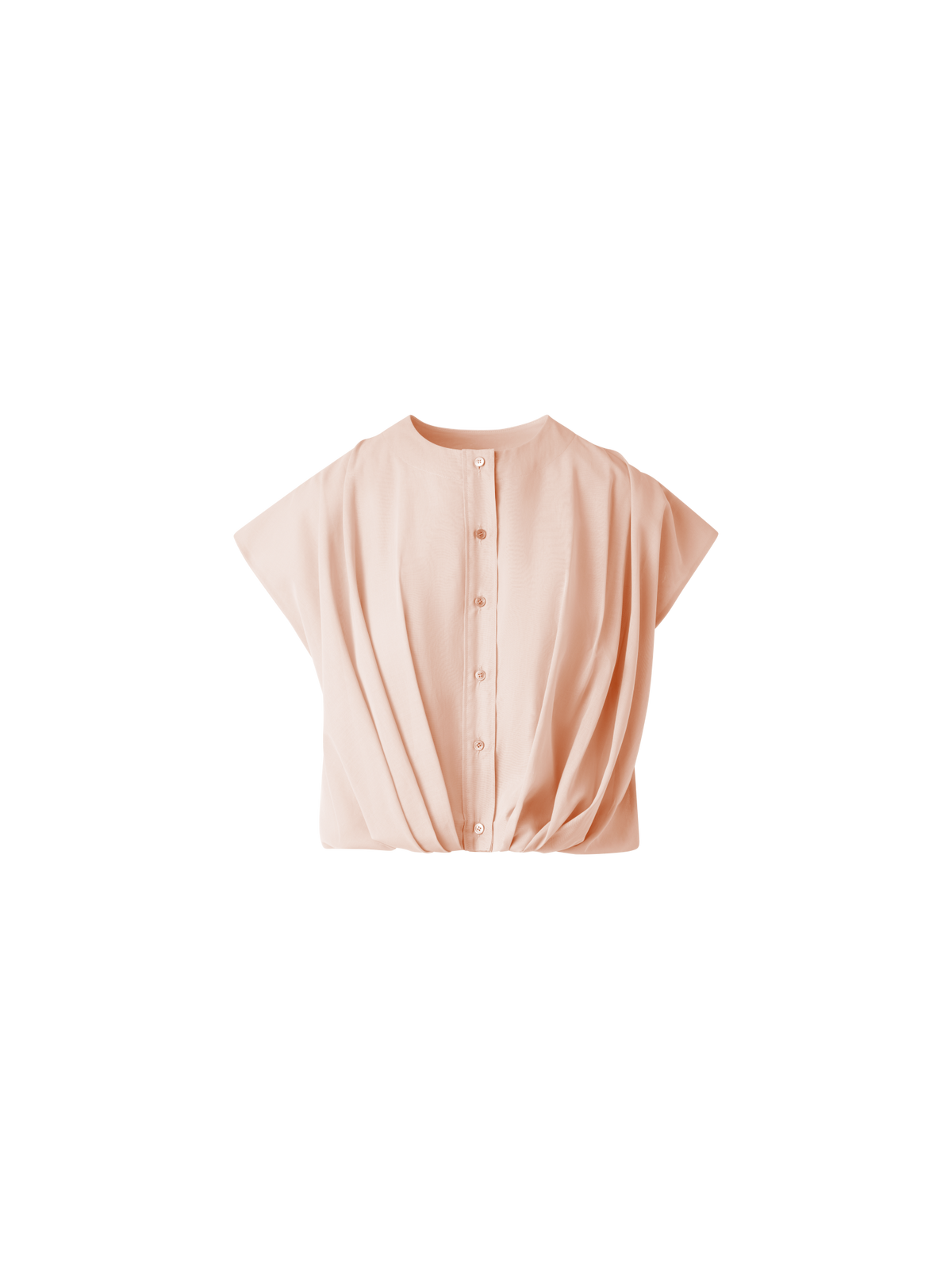 Designer Ärmellose Bluse aus Baumwoll-Voile - Rosa