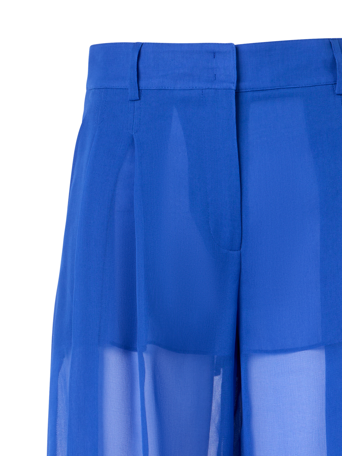 Designer Cassie weite transparente Hose aus Seidenorganza