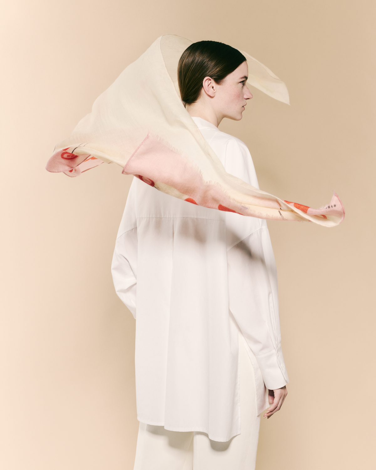 Designer Kaschmirschal mit Cherries Druck - Bunt - Rot #editorial