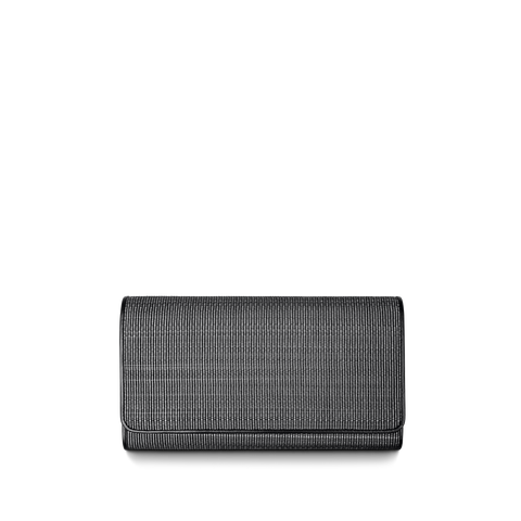 Long Over Flap Wallet in Horshair