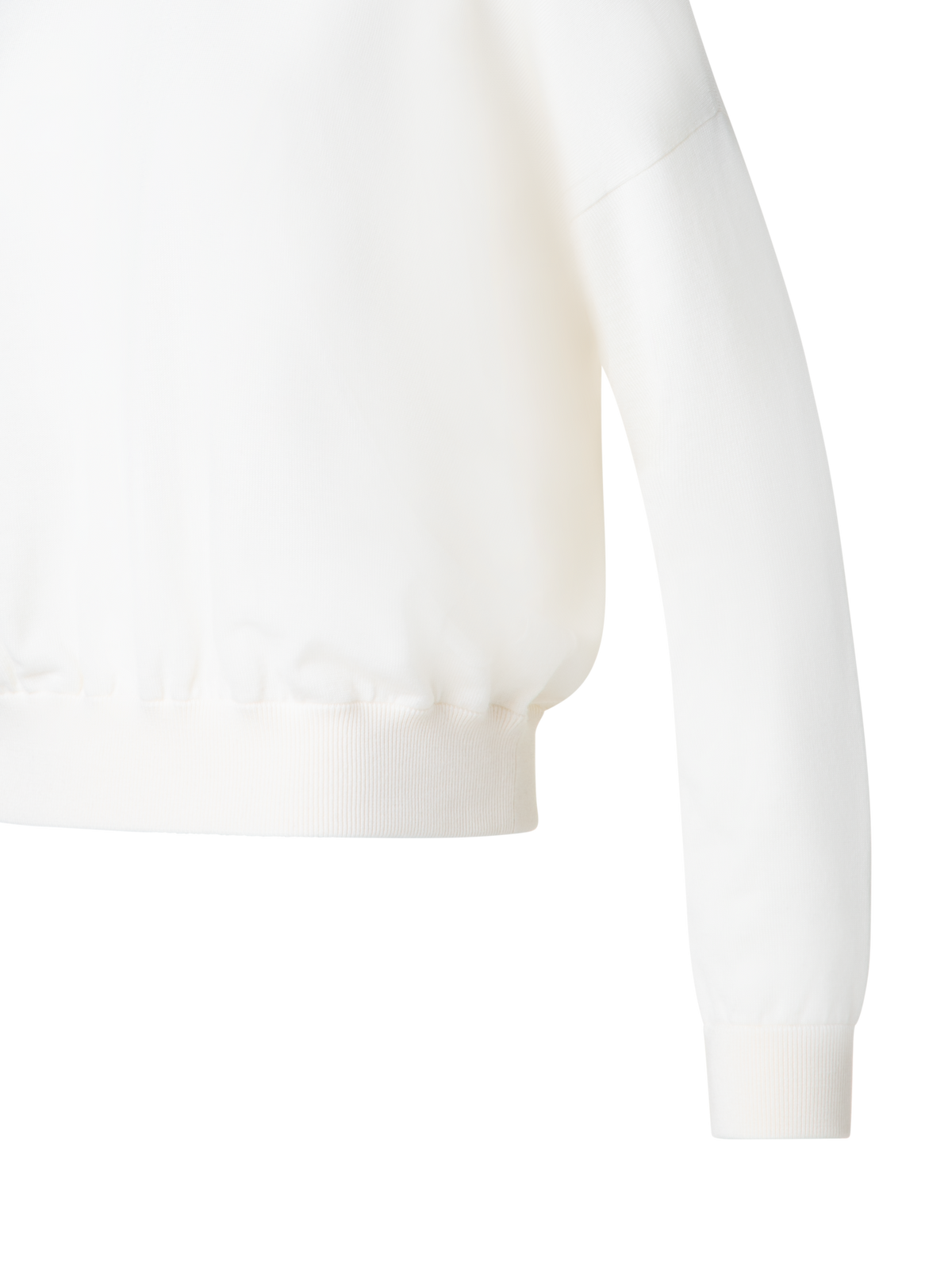 Designer Merino-Pullover - Ecru - Weiss