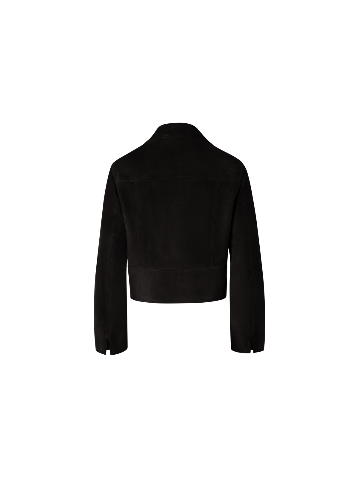 Designer Kurzjacke aus Wildleder - Schwarz