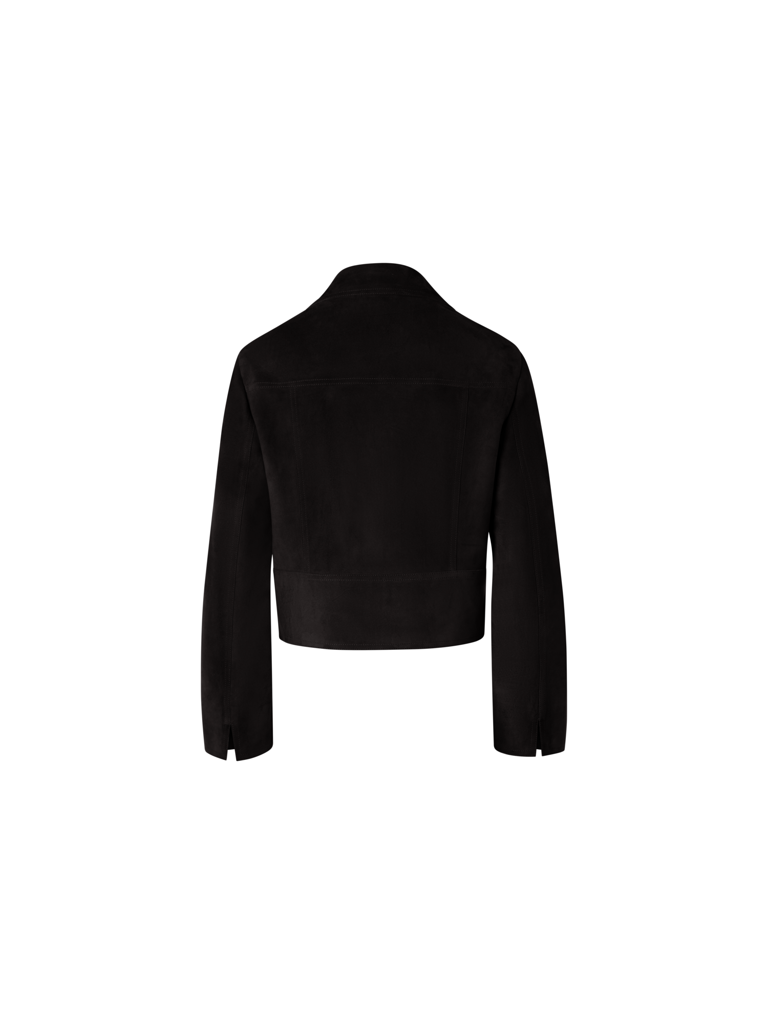 Designer Kurzjacke aus Wildleder - Schwarz
