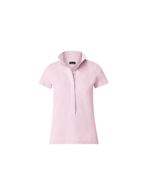 Designer Baumwoll-Poloshirt - Rosa