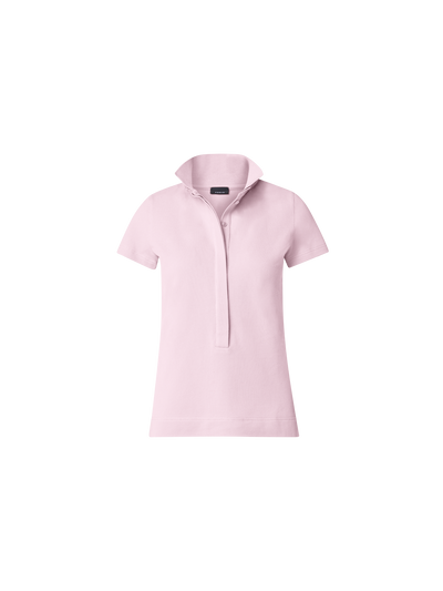Designer Baumwoll-Poloshirt - Rosa