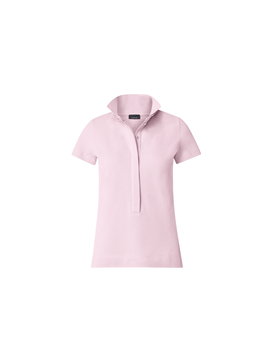 Designer Baumwoll-Poloshirt - Rosa