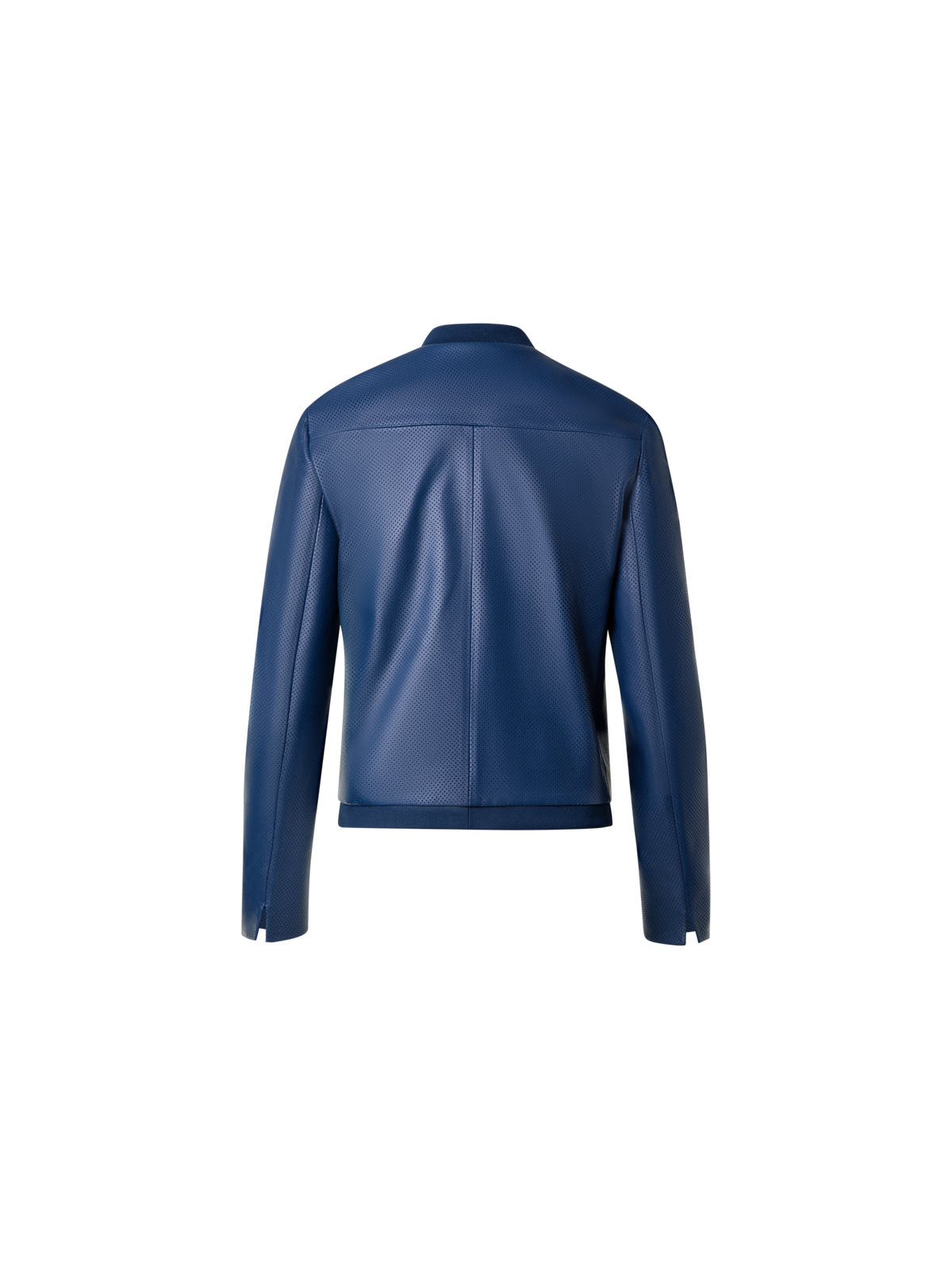 Designer Bomberjacke aus Leder - Dunkelblau - Blau