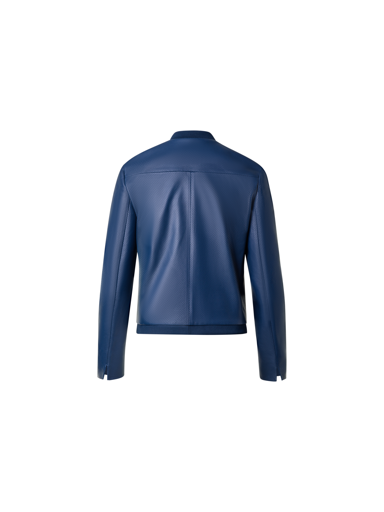Designer Bomberjacke aus Leder - Dunkelblau - Blau