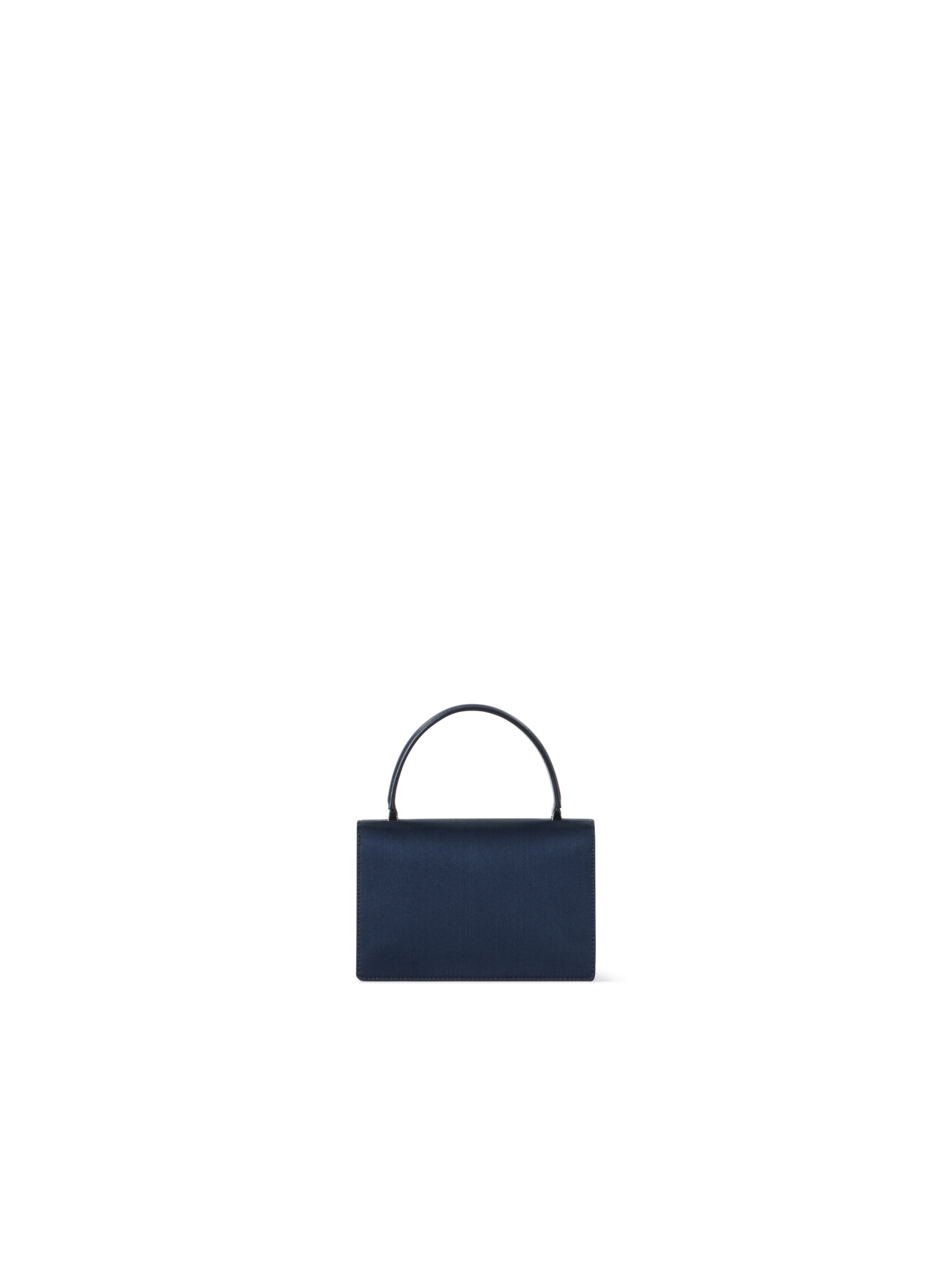 Designer Alice Mini Henkeltasche aus Satin - Dunkelblau