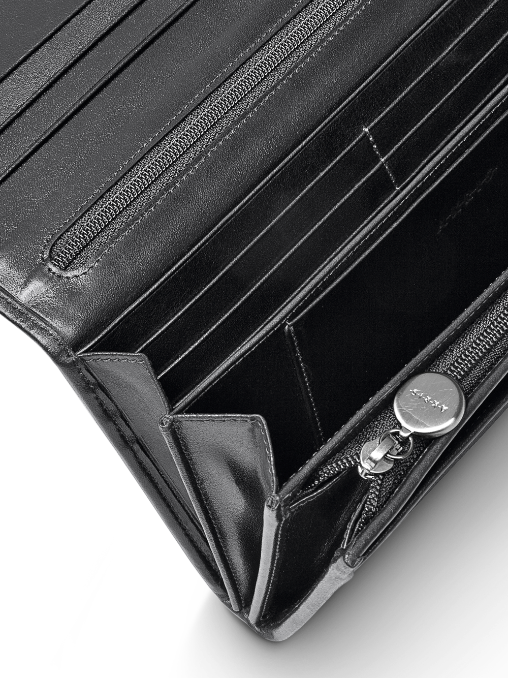 Designer Long Over Flap Wallet in Horshair, 19.2 x 10.6 x 3.2 cm