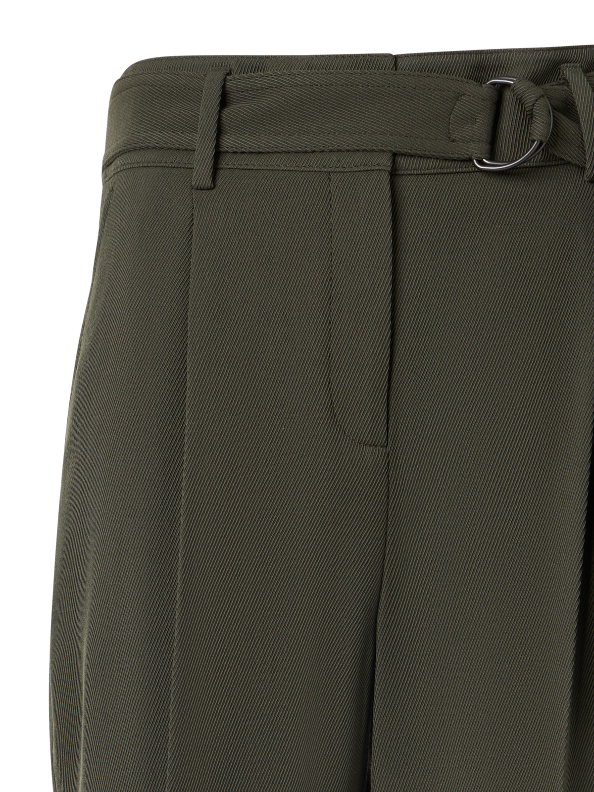 Designer Fred Tapered Hose aus Woll-Tricotine - Grün