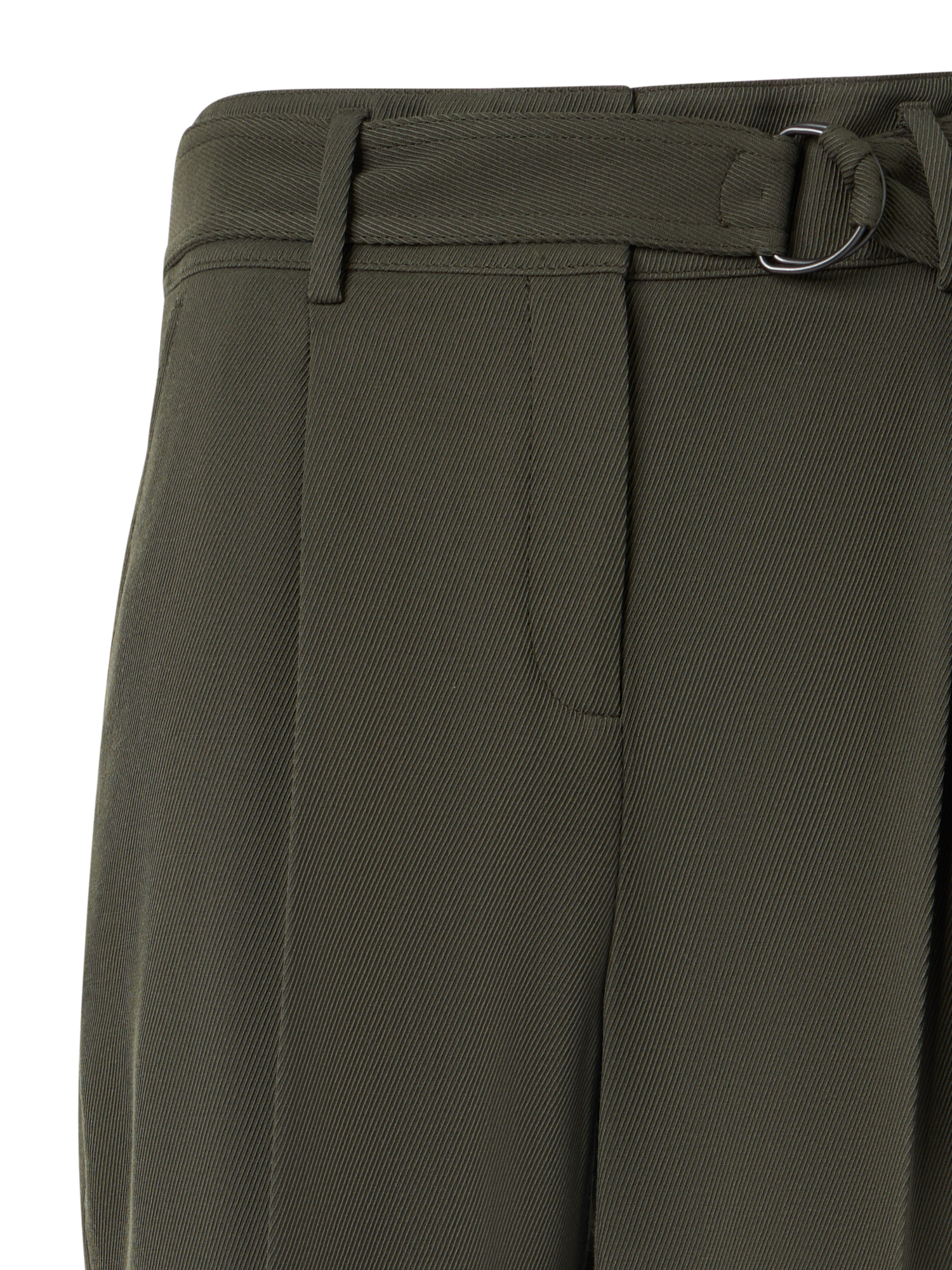 Designer Fred Tapered Hose aus Woll-Tricotine - Grün