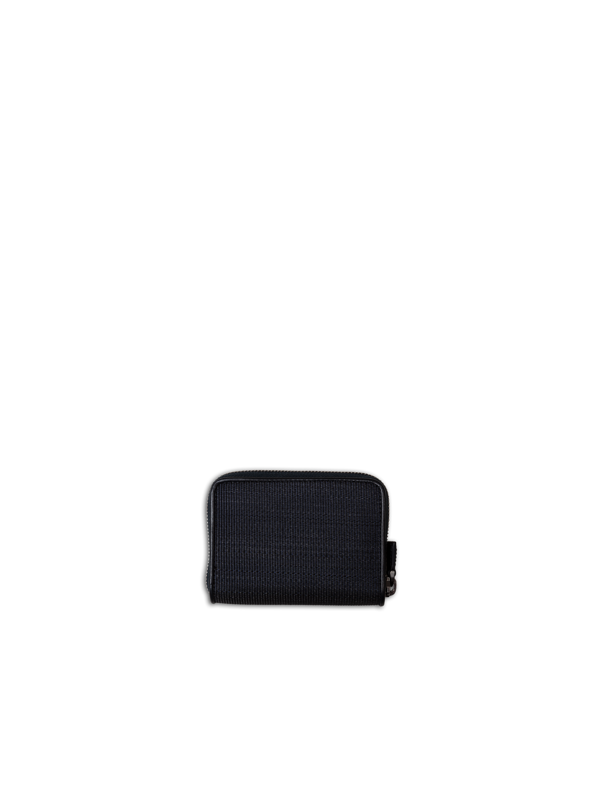 Designer Small Zip Wallet - Schwarz - Dunkelblau