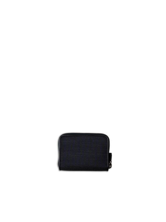 Designer Small Zip Wallet - Schwarz - Dunkelblau