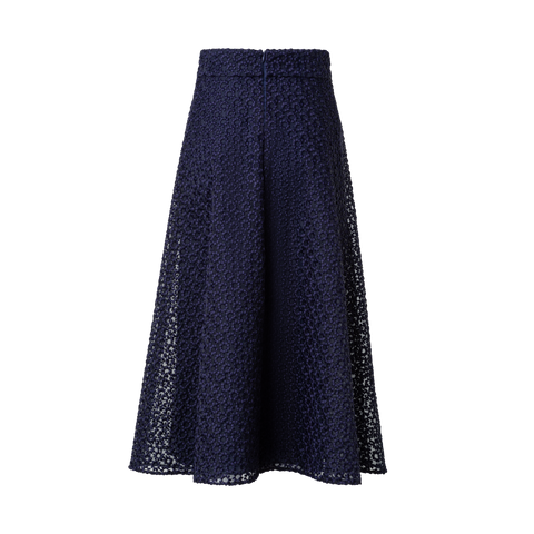 A-Line Skirt with St. Gallen Flower Embroidery