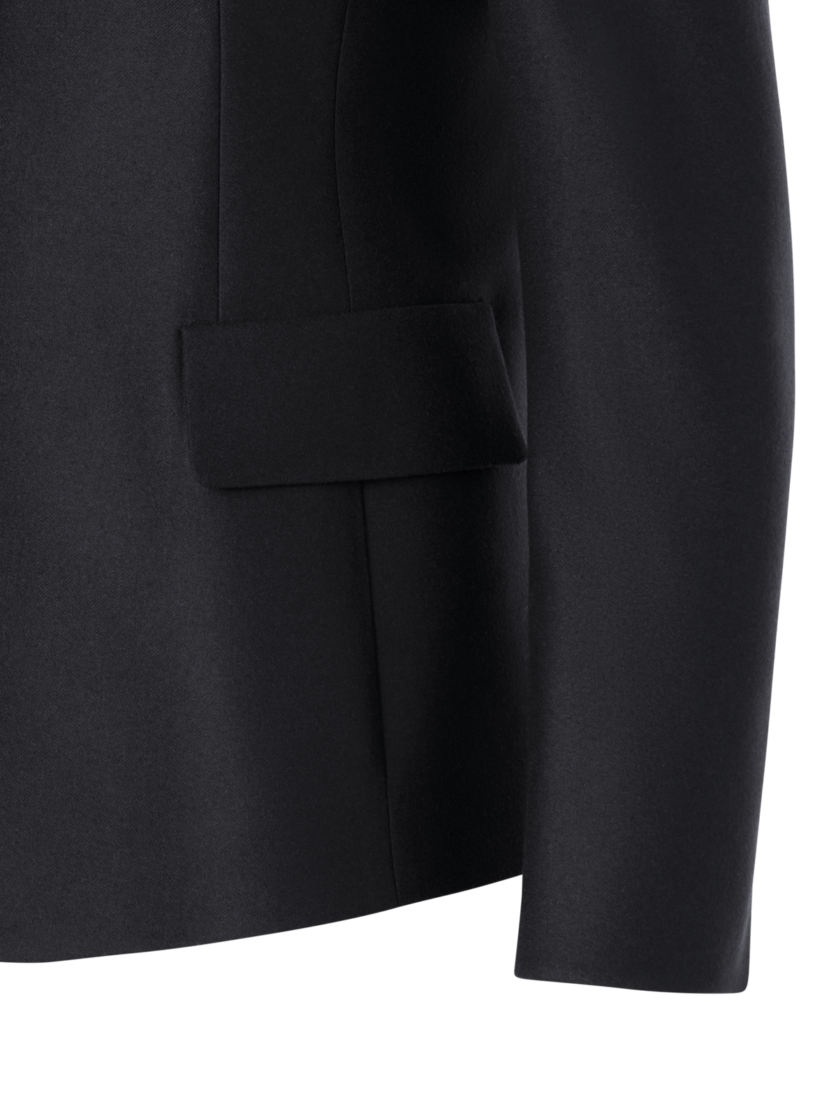 Designer Taillierte Flanelljacke mit steigendem Revers - Grau
