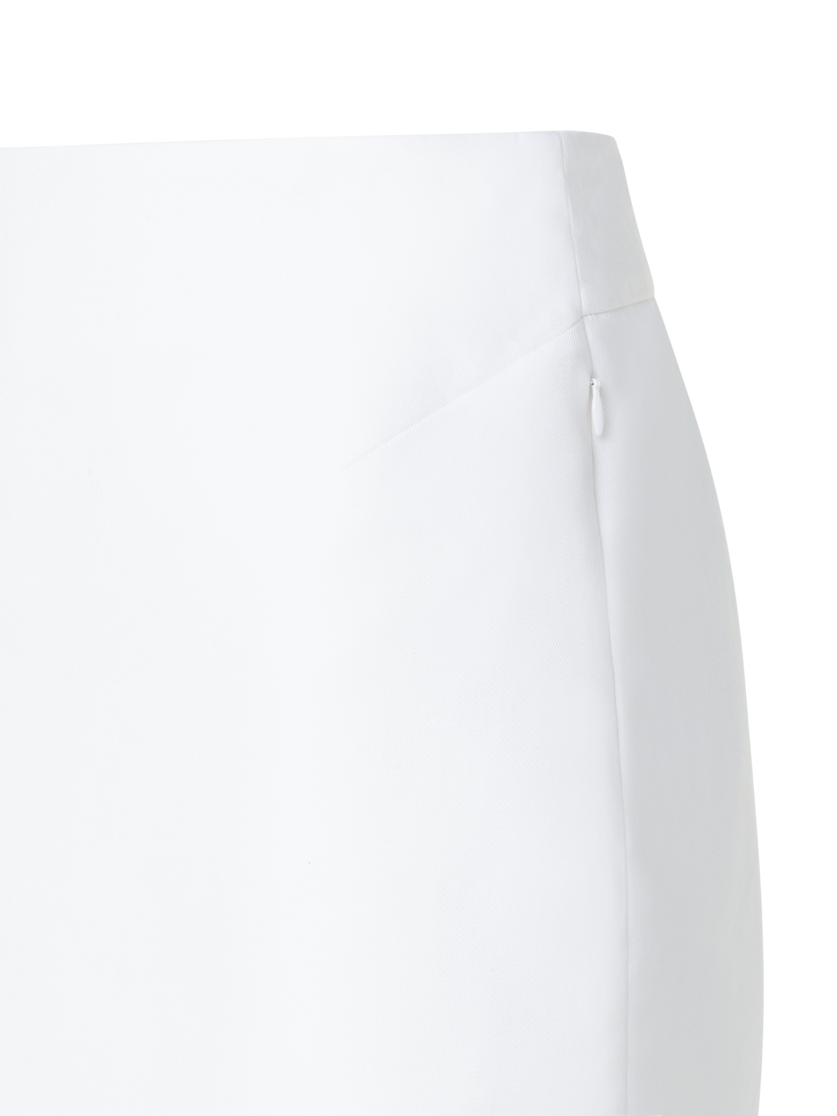 Designer Kurzer Rock aus Baumwoll-Doubleface - Ecru - Weiss