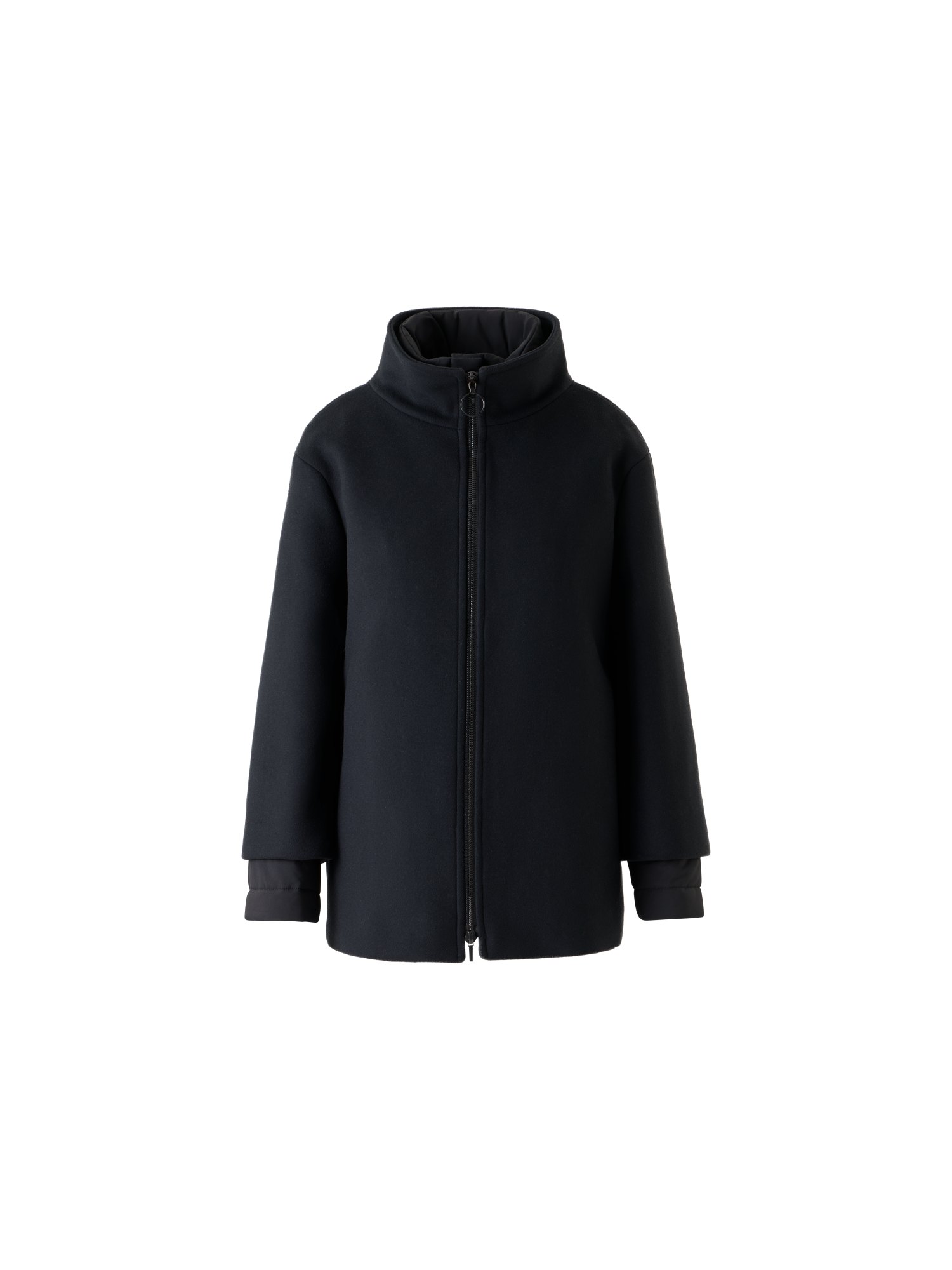 Designer 3-in-1 Kurzmantel - Schwarz