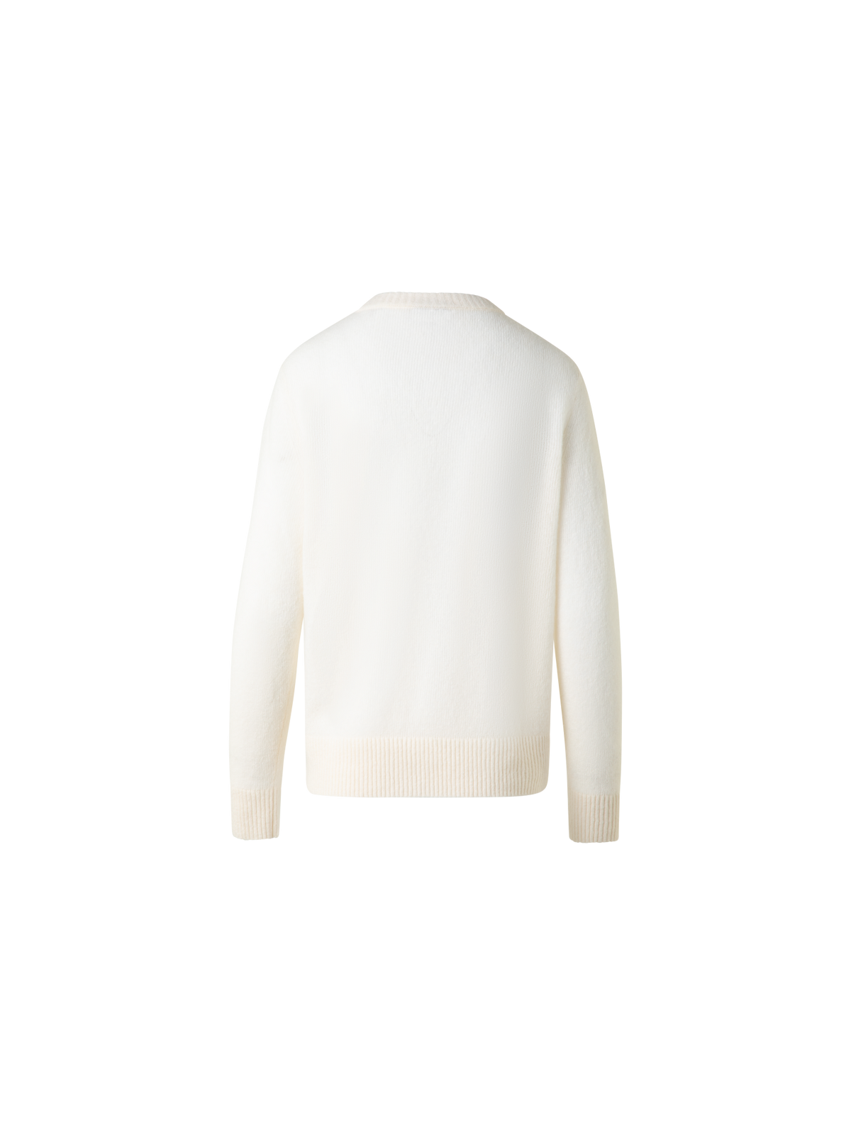 Designer Oversize-Pullover aus Kaschmir und Seide - Weiss