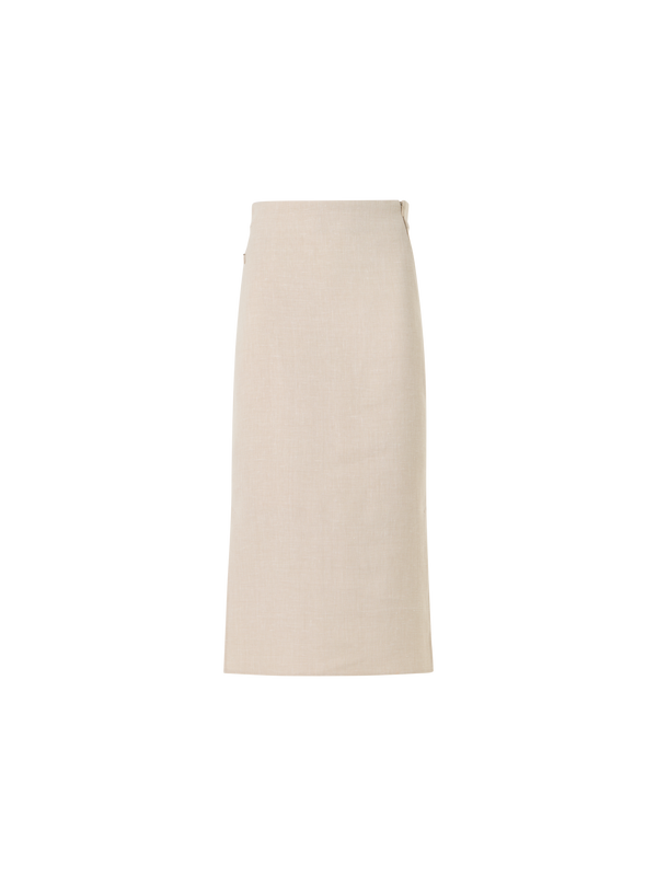 Designer Midi Bleistiftrock - Grau