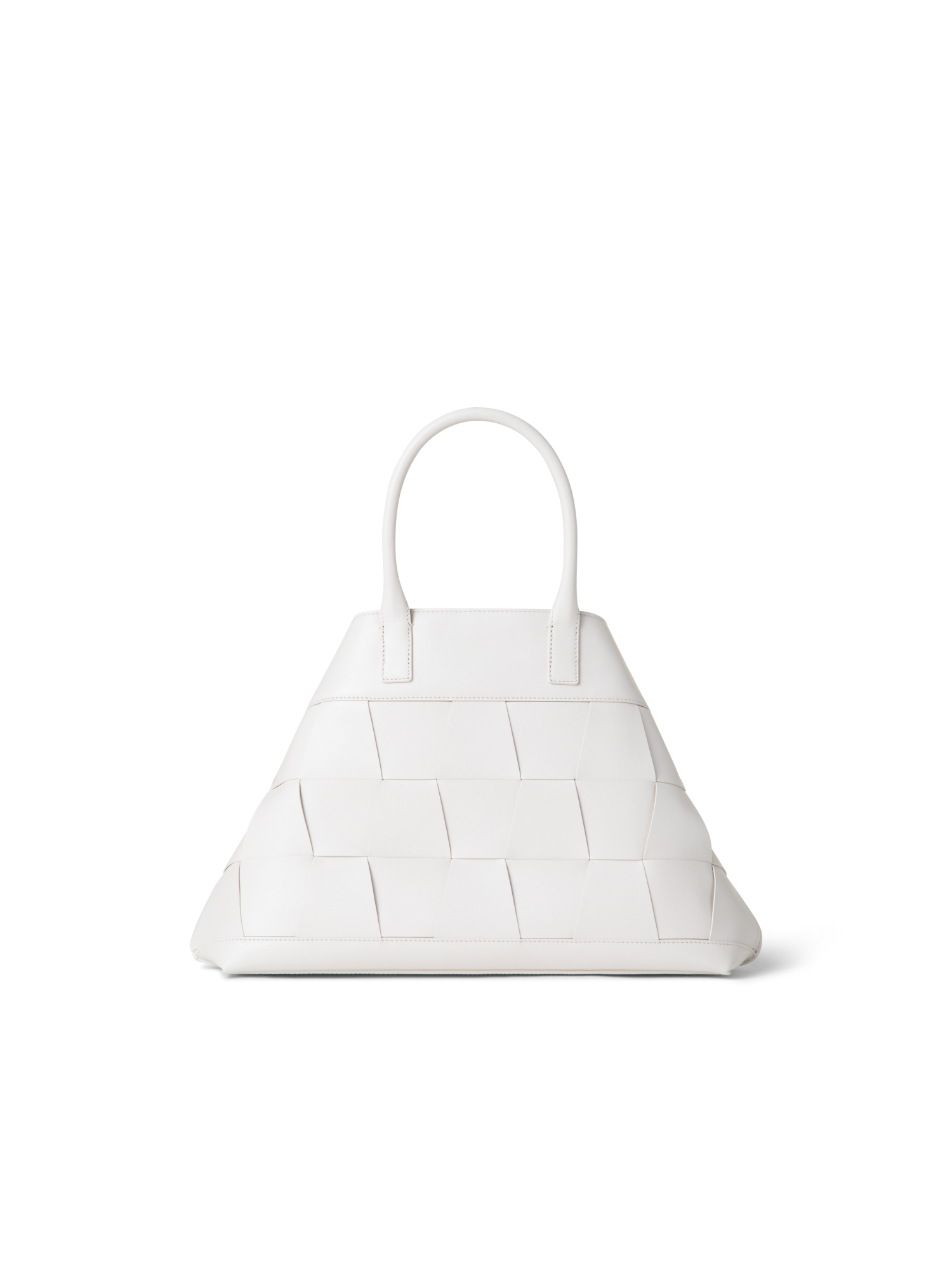 Designer Ai Small Top Handle Tote - Ecru - Weiss