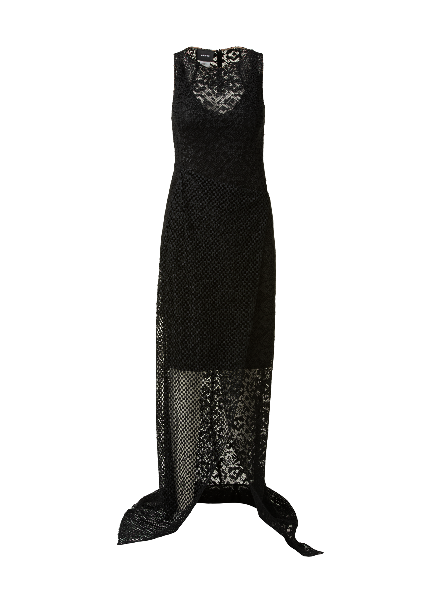 Designer Techno Stickerei Patchwork Schürzenkleid