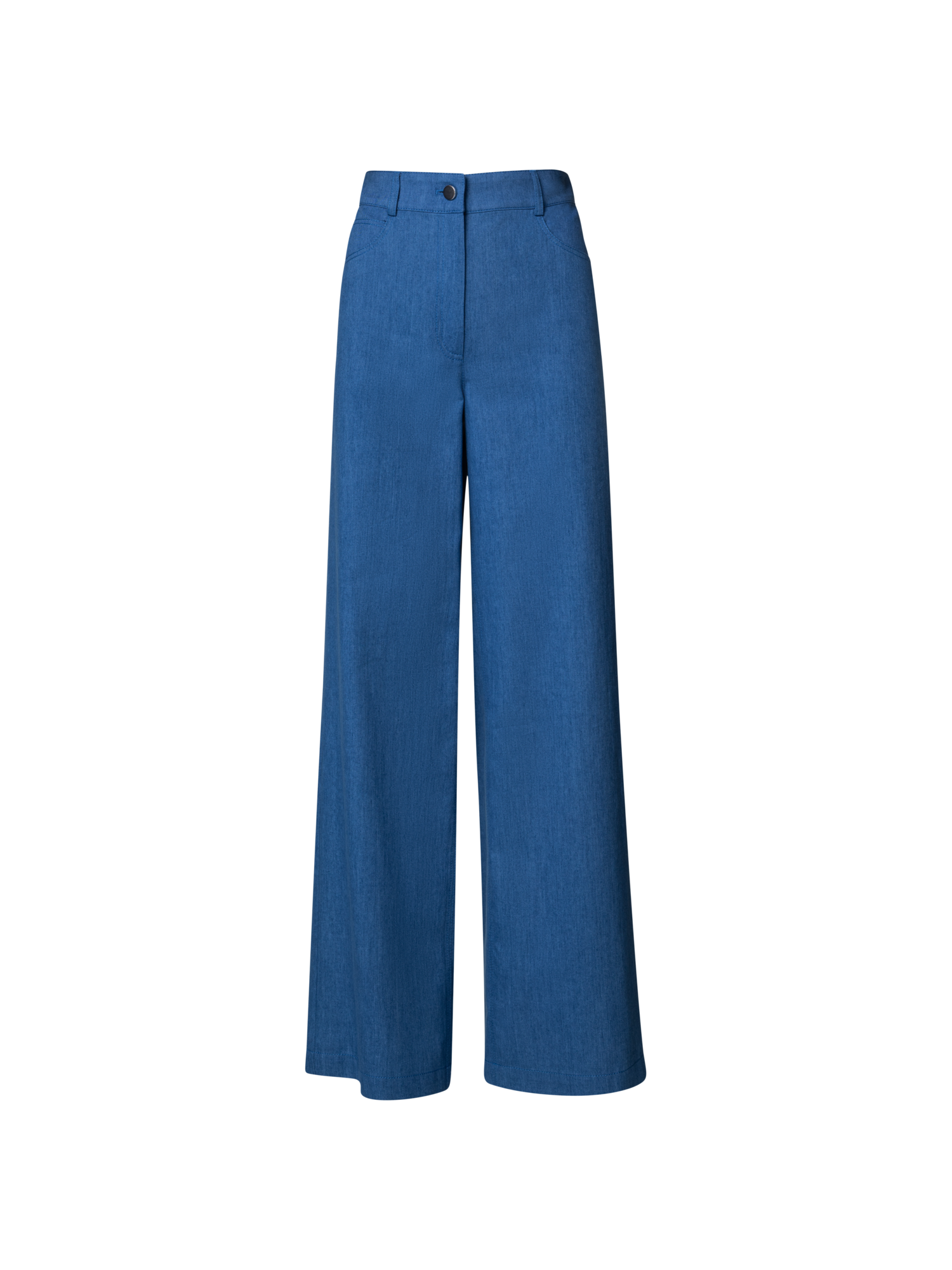 Designer Weite Hose aus Baumwoll-Lyocell-Denim
