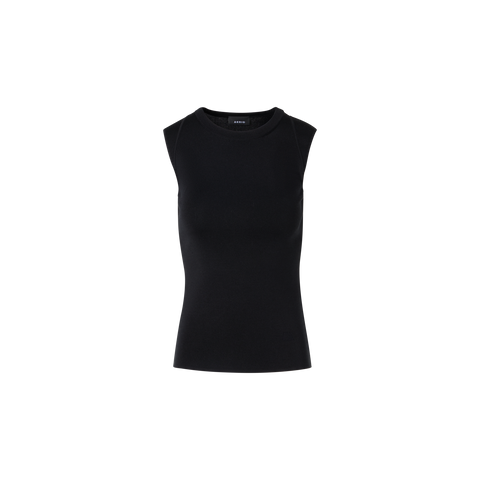 Sleeveless Stretch-Silk Knit Top