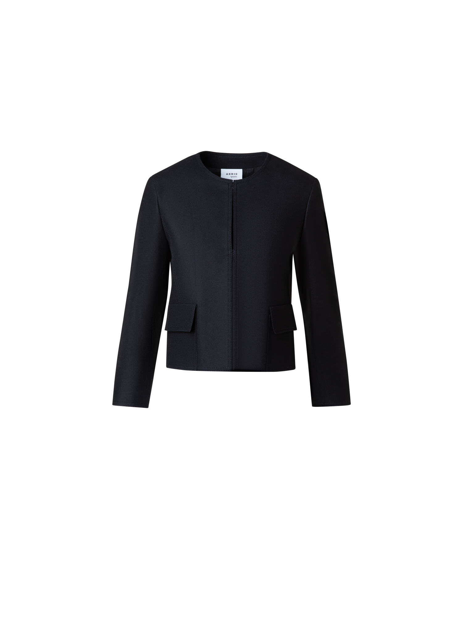 Designer Kurze Taglio Vivo-Jacke - Schwarz