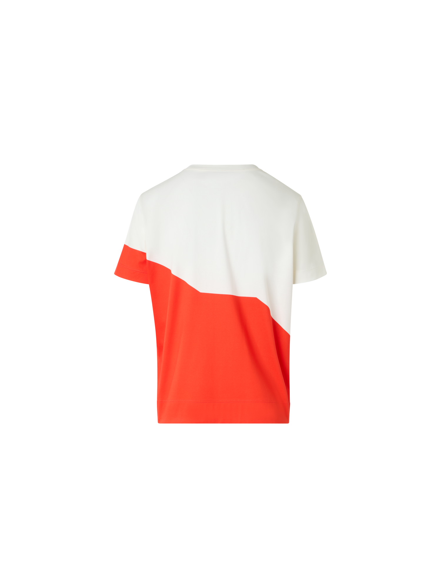 Designer Lässiges Baumwoll-T-Shirt mit Polygon-Druck - Bunt