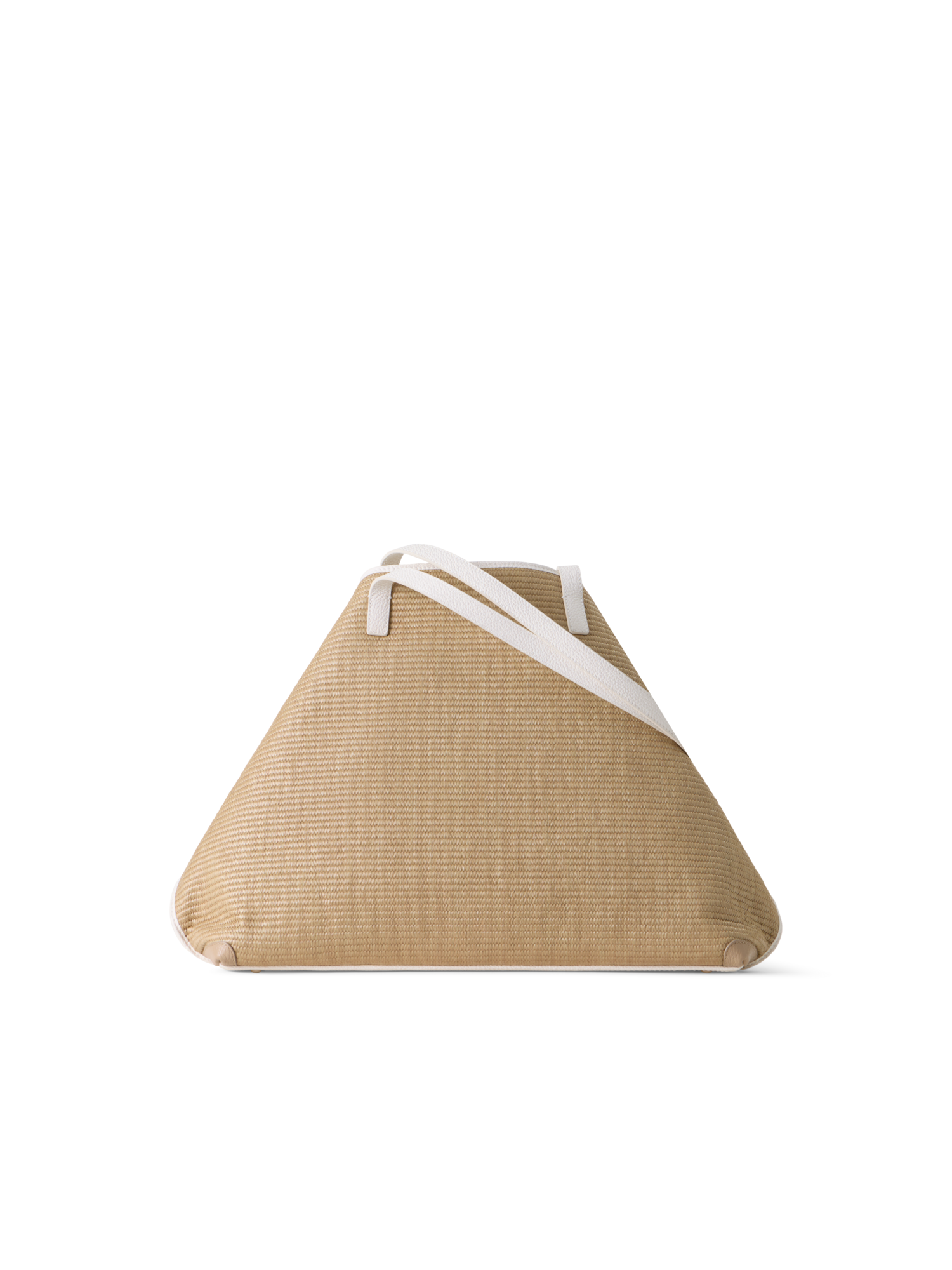 Designer Ai Medium Shoulder Tote Bag - Beige