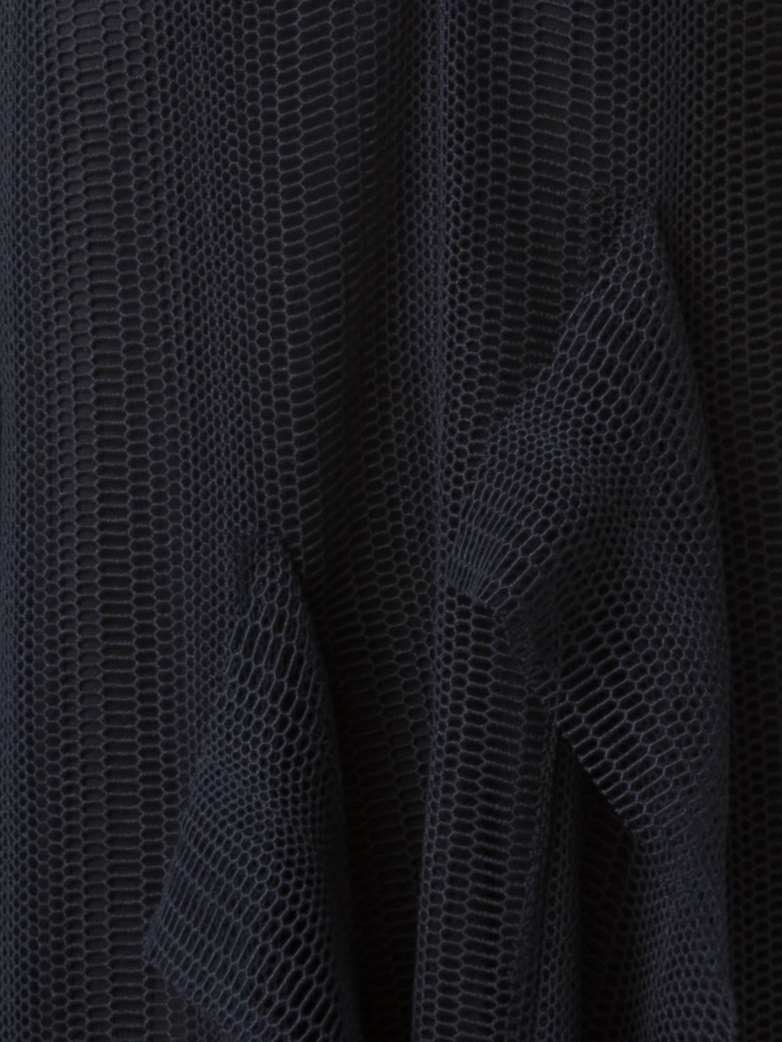 Designer Abendkleid mit Allover Stickerei - Schwarz