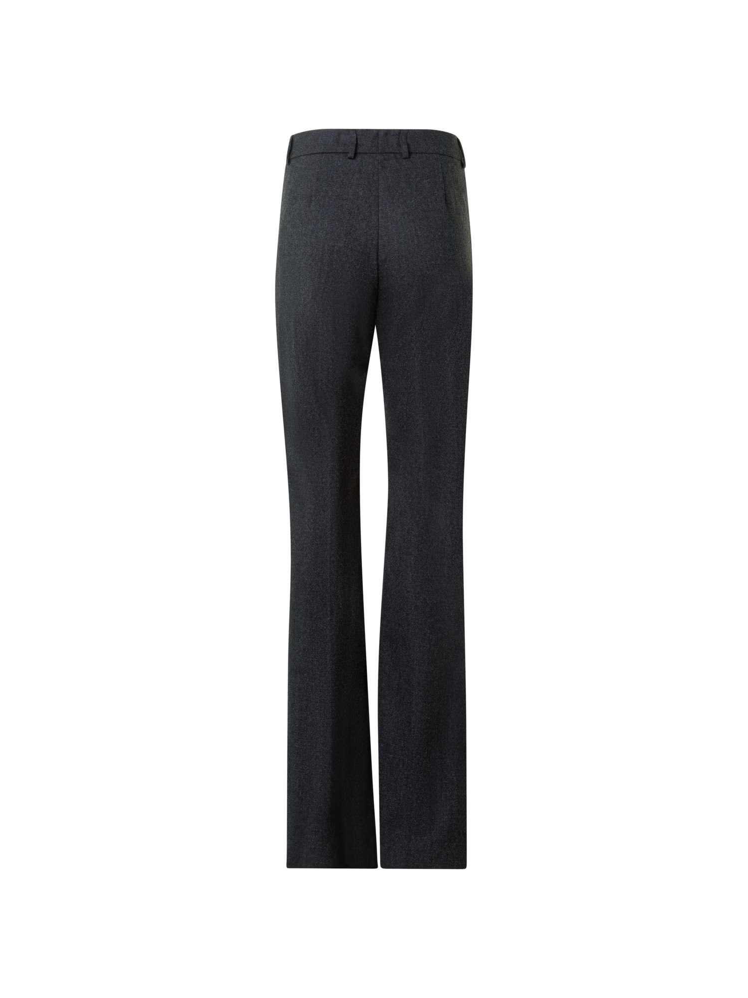Designer Bootcut Hose aus Woll-Stretch-Flanell - Grau