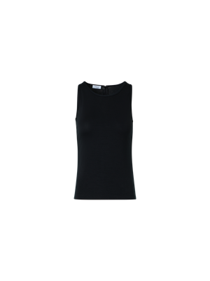 Designer Tailliertes Speedo-Top aus Stretch-Modal-Jersey - Schwarz