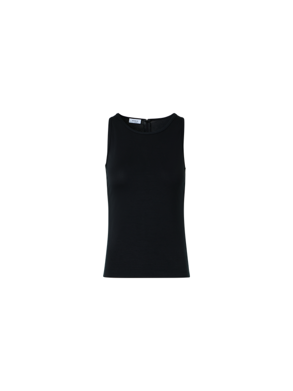 Designer Tailliertes Speedo-Top aus Stretch-Modal-Jersey - Schwarz