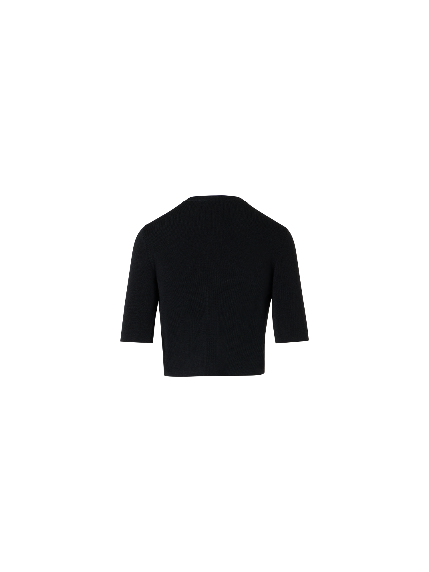 Designer Kurzer Cardigan - Schwarz