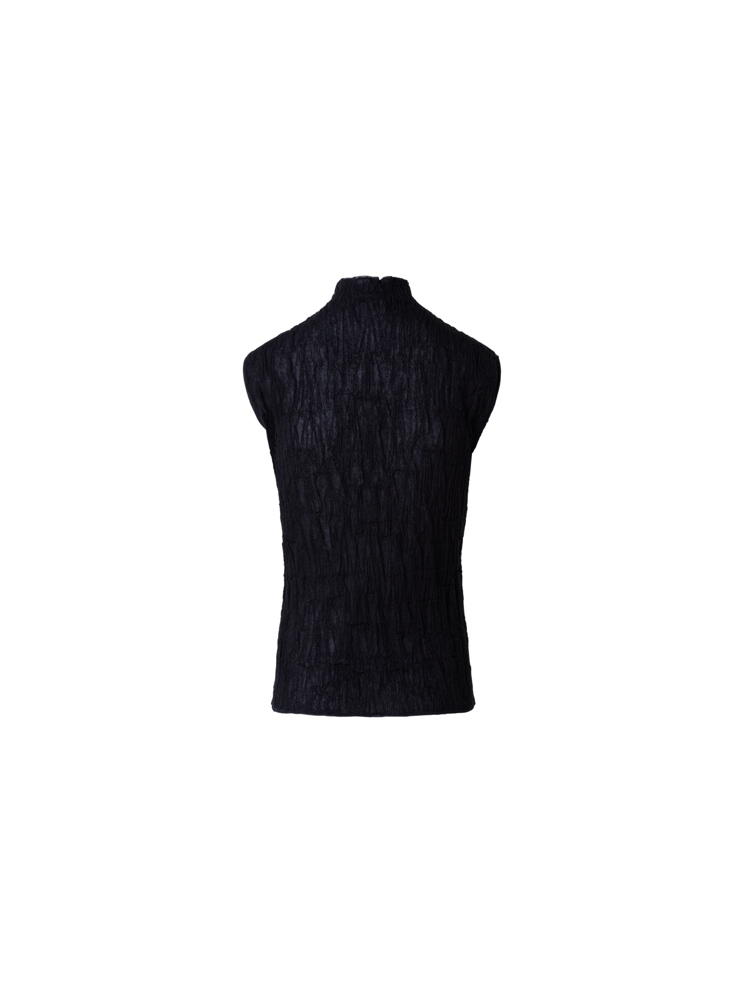 Designer Asagao 3D-Jacquard Strickoberteil - Schwarz