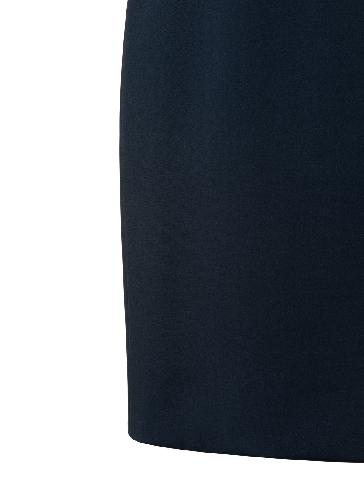 Designer Etuikleid aus Seiden-Stretch-Crêpe - Dunkelblau - Blau