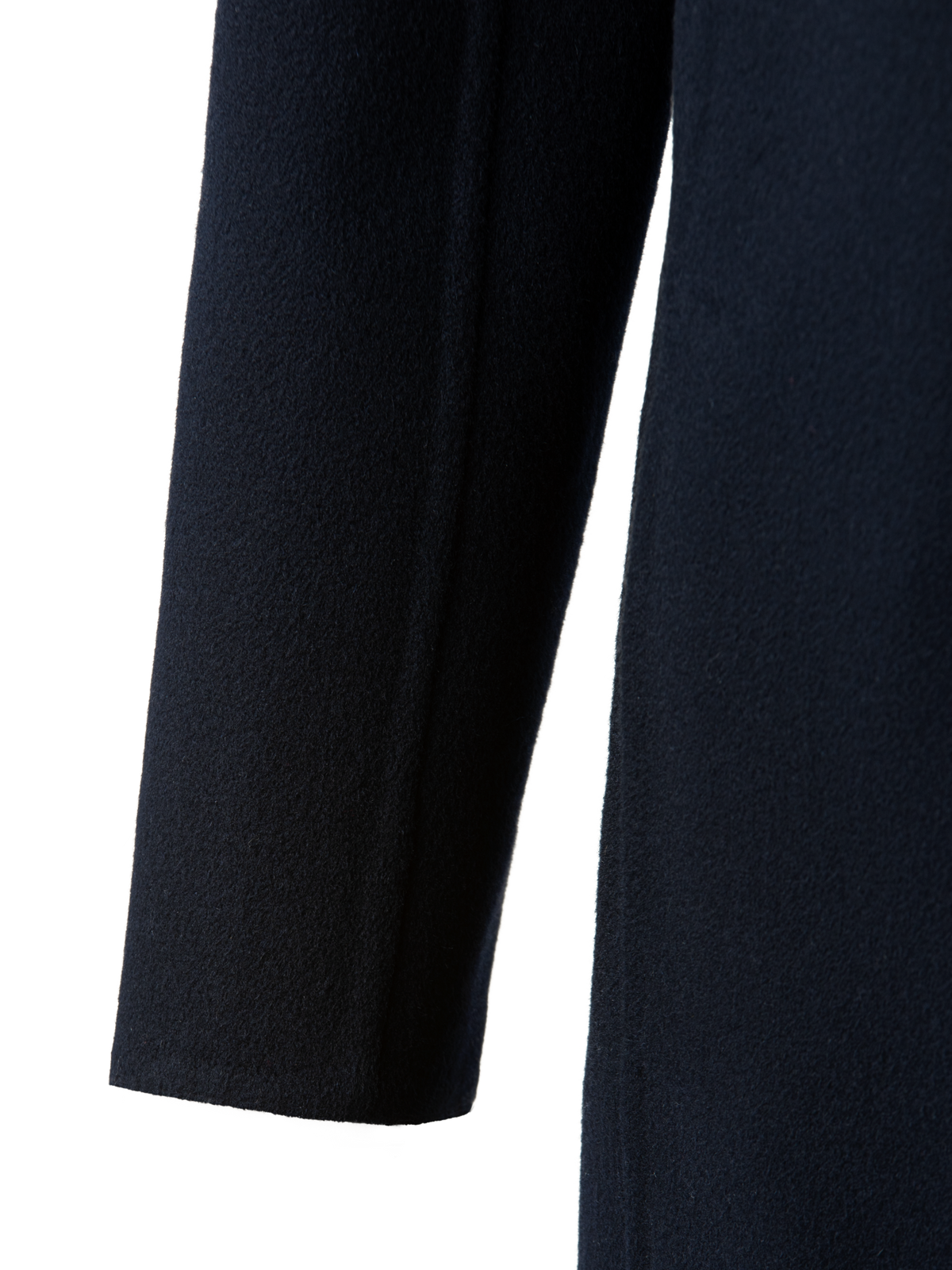 Designer Leichter Mantel aus Kaschmir-Doubleface - Dunkelblau - Blau