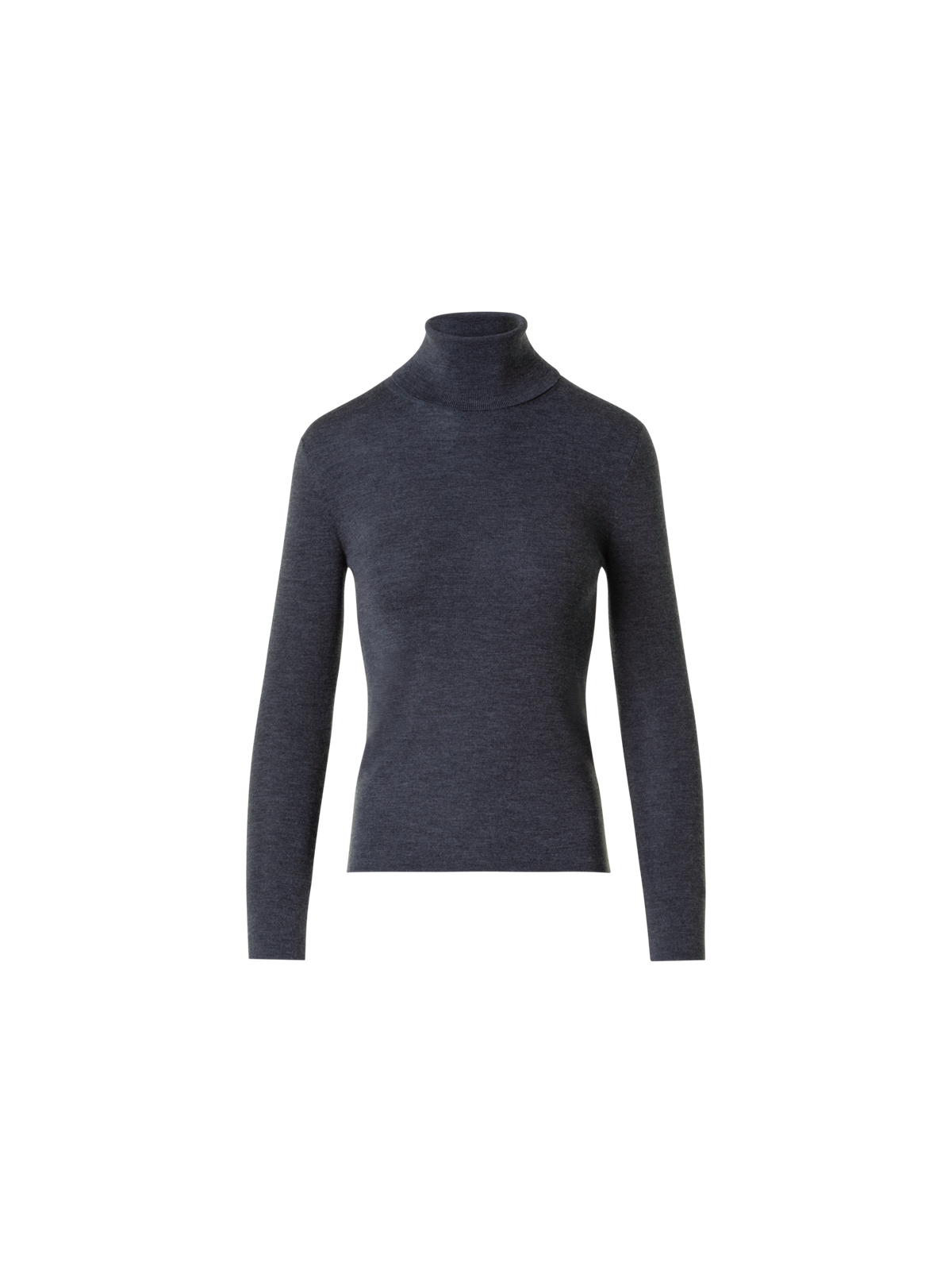 Designer Merino Wolle Turtle Neck Pullover - Grau